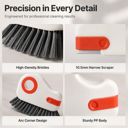 📢Buy 1 Get Free 1 !! ⏰ 🧹 2-in-1 Window Groove Cleaning Brush with Built-in Scraper – Narrow Crevice Tool with Hard Bristles ✨ - image 5