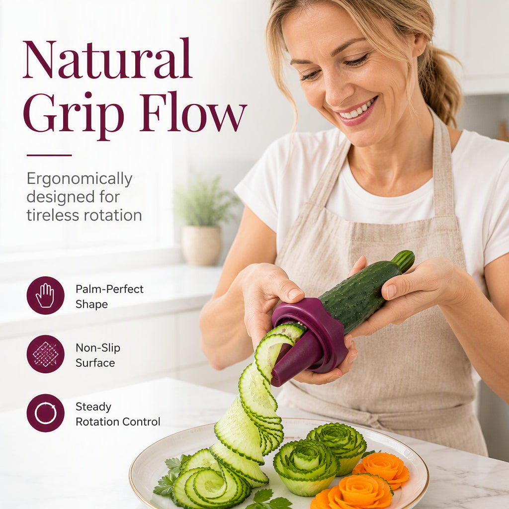🥕✨ Manual Vegetable Spiralizer and Curler for Rose Flower Carving – Turn Carrots into Restaurant-Style Roses in 60 Seconds! 🌹🍽️ - image 5