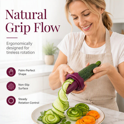 🥕✨ Manual Vegetable Spiralizer and Curler for Rose Flower Carving – Turn Carrots into Restaurant-Style Roses in 60 Seconds! 🌹🍽️ - image 5