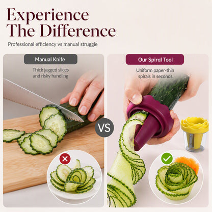 🥕✨ Manual Vegetable Spiralizer and Curler for Rose Flower Carving – Turn Carrots into Restaurant-Style Roses in 60 Seconds! 🌹🍽️ - image 8