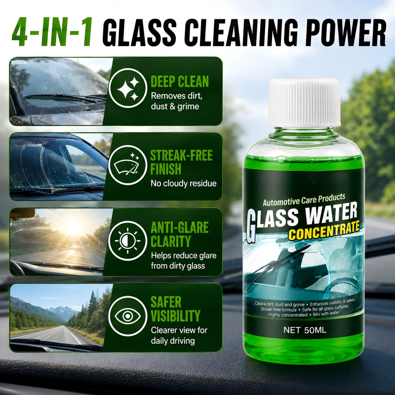 🔥50% OFF! Automotive Glass Water Concentrate – Just Dilute & Pour! Streak-Free Visibility, Fights Bugs & Road Grime! 🚗✨ - image 5