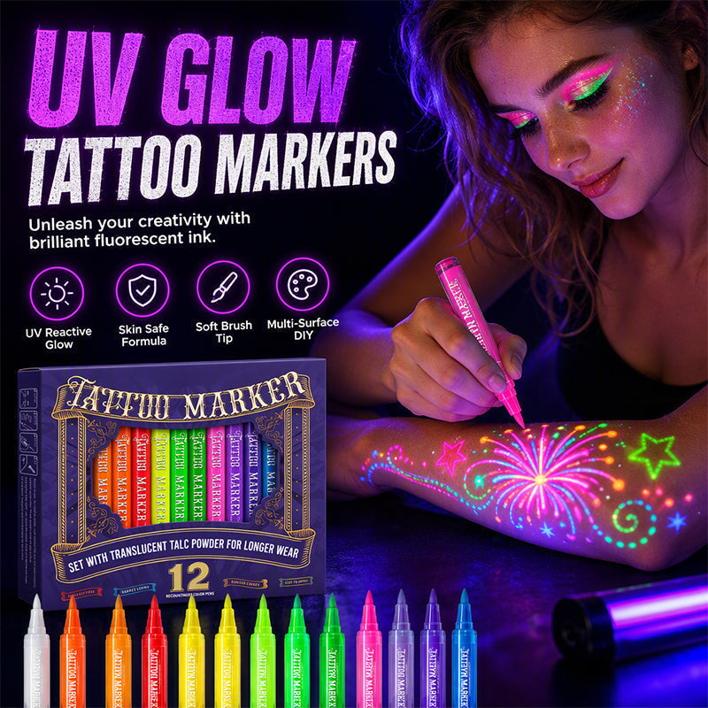Glow Party Tattoo Pens - image 1