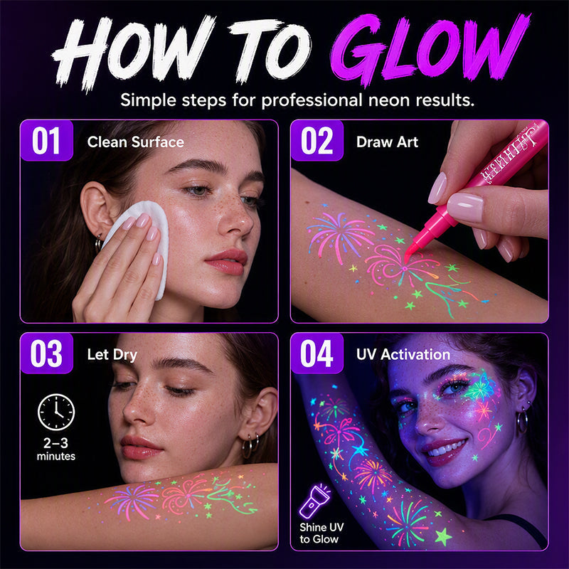 Glow Party Tattoo Pens - image 7