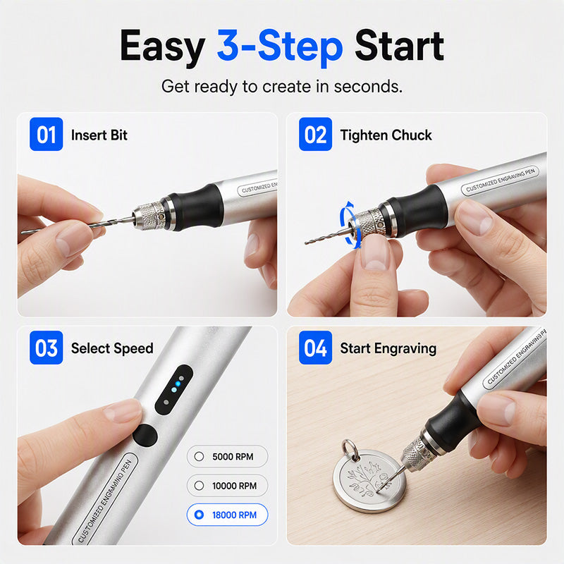 ⏳Time-Limited Special⏰Mini Cordless Electric Engraving Pen – Portable Precision Engraving Tool - image 8