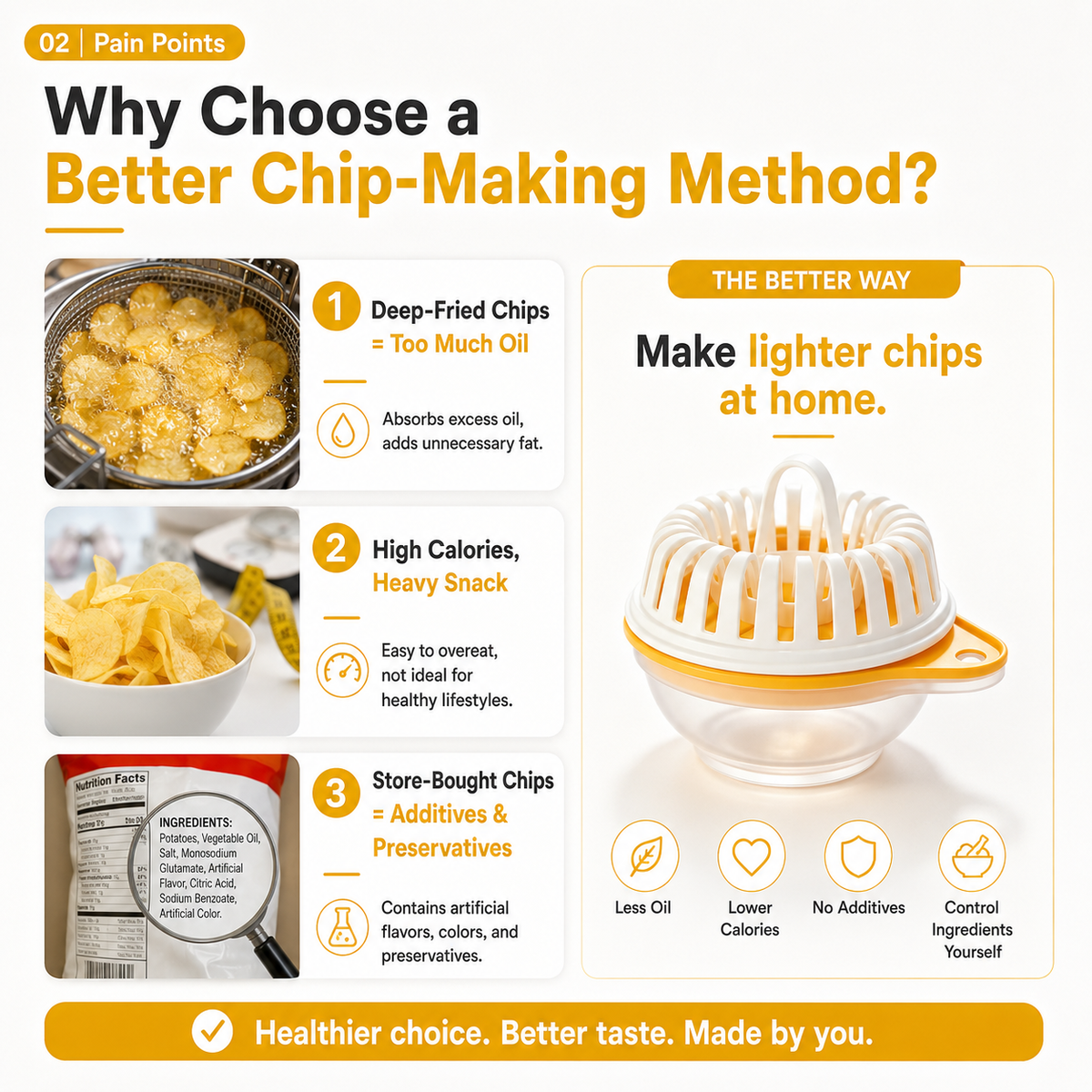 🥔 Microwave Potato Chip Maker with Slicer – Oil-Free Snack Kit ✨ - image 7