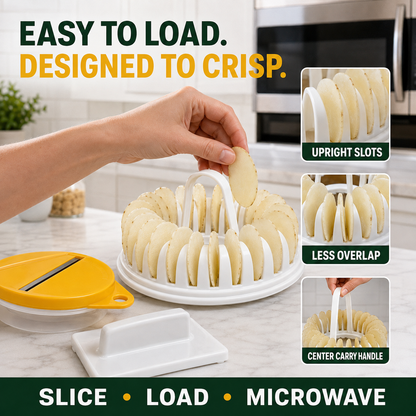 🥔 Microwave Potato Chip Maker with Slicer – Oil-Free Snack Kit ✨ - image 8
