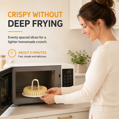 🥔 Microwave Potato Chip Maker with Slicer – Oil-Free Snack Kit ✨ - image 10