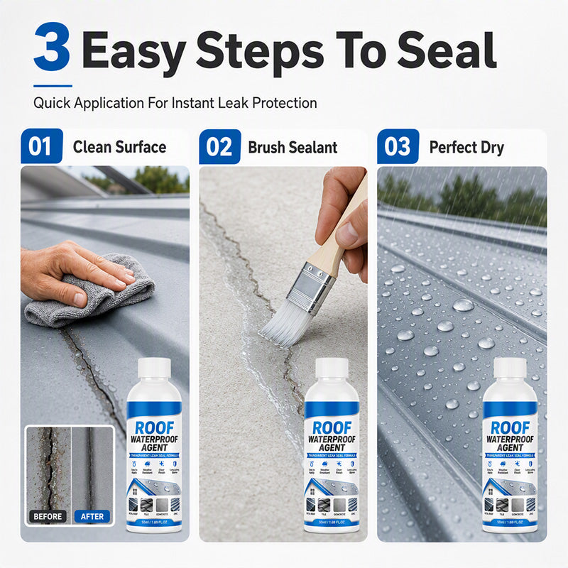 Transparent Roof Waterproof Sealant with Brush - image 7