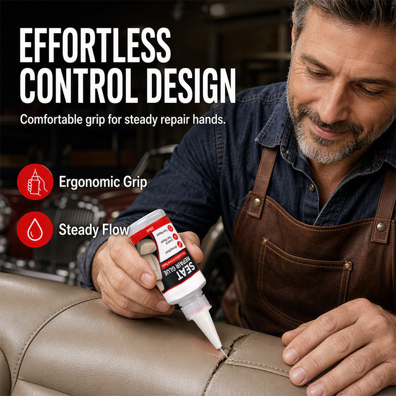 🚗50% OFF NOW! Quick Dry Car Seat Leather Repair Glue‑ Precision Nozzle Vinyl & Leather Adhesive, Permanent Bond Repair Glue for Car Seats, Sofas & Leather Furnitures - image 6