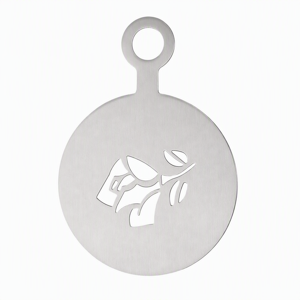 ☕Stainless Steel Coffee Latte Art Stencil Template - image 10