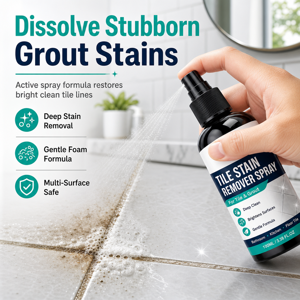 🧼🎯 Grout Cleaning Spray – Easy Care for Tile Lines & Damp-Area Stains - image 1