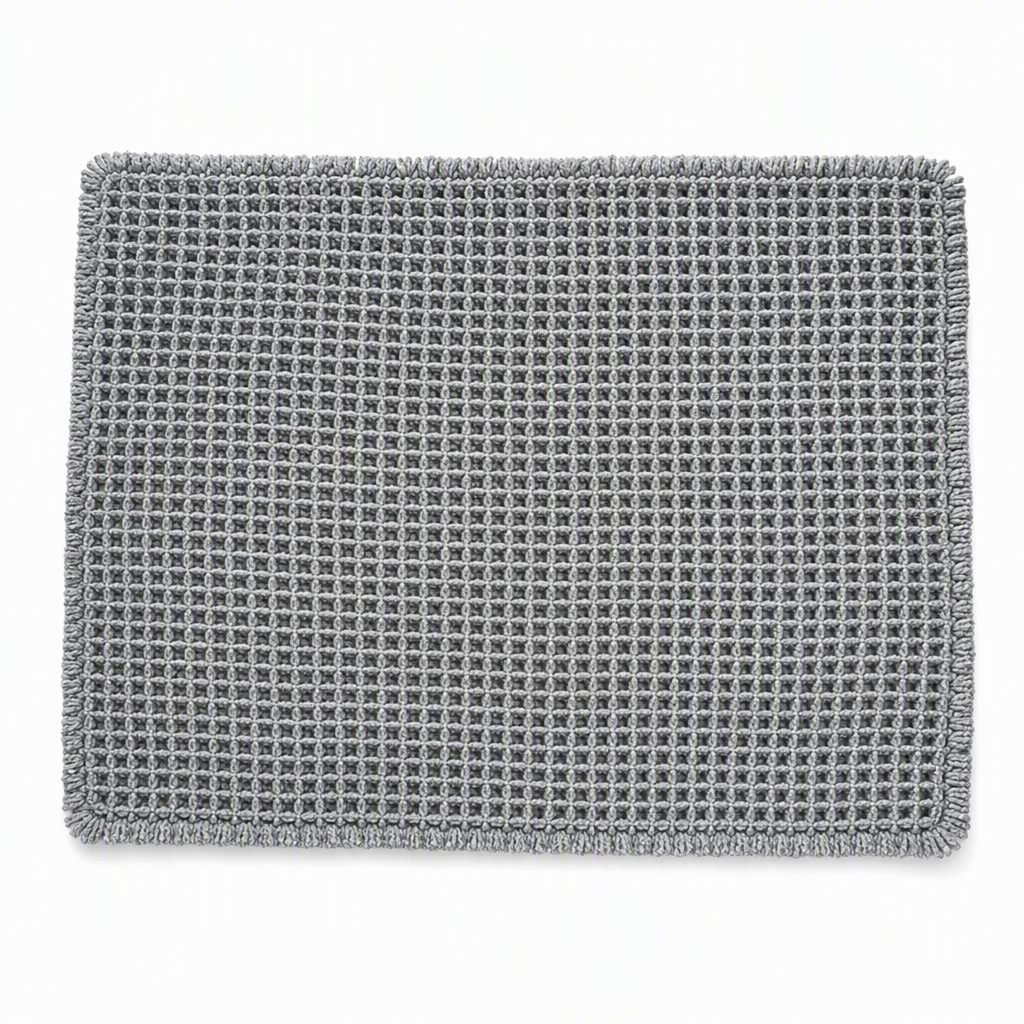 📢📢40% OFF !! ⏰Non Slip Water Absorbent Waffle Weave Bathroom Mat Solid Color Entrance Doormat