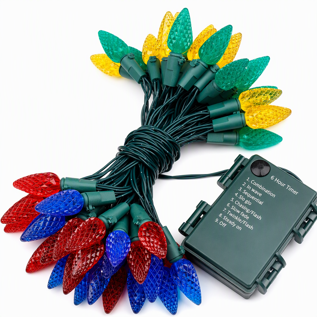 🎁2026 New Arrivals 50% OFF💥Battery Operated Strawberry String Lights – 8 Modes, Waterproof, Festive Decoration 🎃